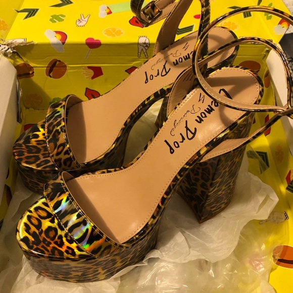 Leopard Freema Platform Heels - Picture 6 of 7